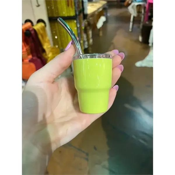 2oz Tumbler with lid straw/ shot glasses/expresso cups