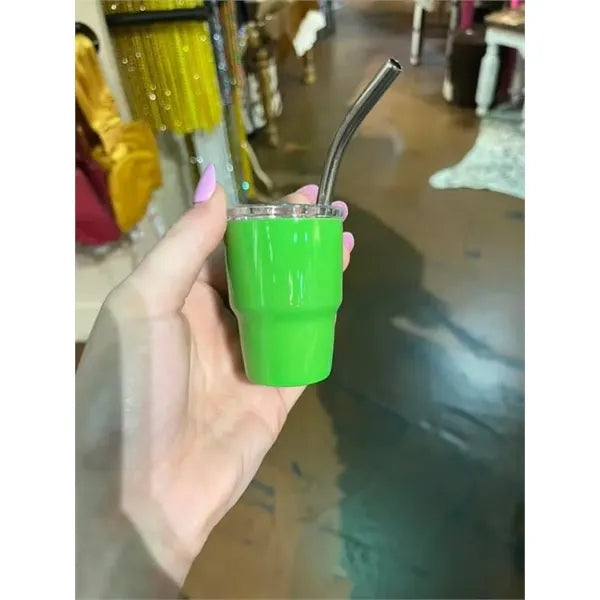 2oz Tumbler with lid straw/ shot glasses/expresso cups