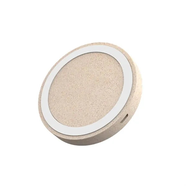 Eco-Friendly Wheat Straw Qi Wireless Charging Pad