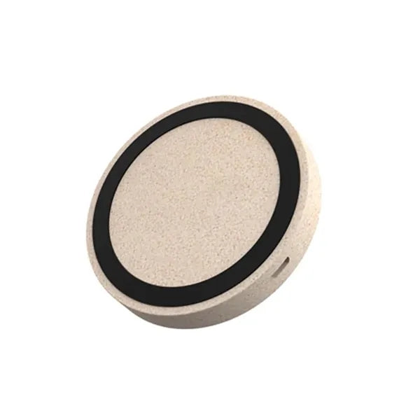 Eco-Friendly Wheat Straw Qi Wireless Charging Pad