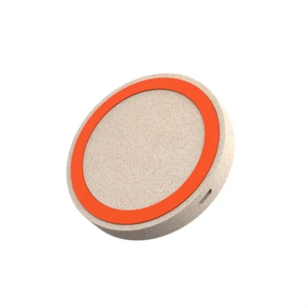 Eco-Friendly Wheat Straw Qi Wireless Charging Pad