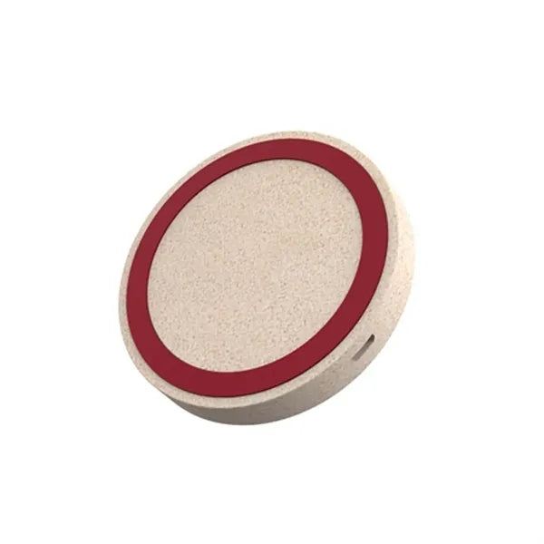 Eco-Friendly Wheat Straw Qi Wireless Charging Pad