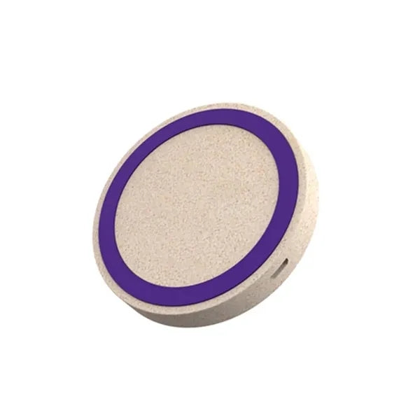 Eco-Friendly Wheat Straw Qi Wireless Charging Pad