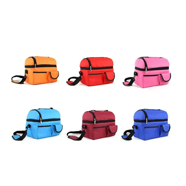 8L Double-Deck Food Cooler Thermal Bag