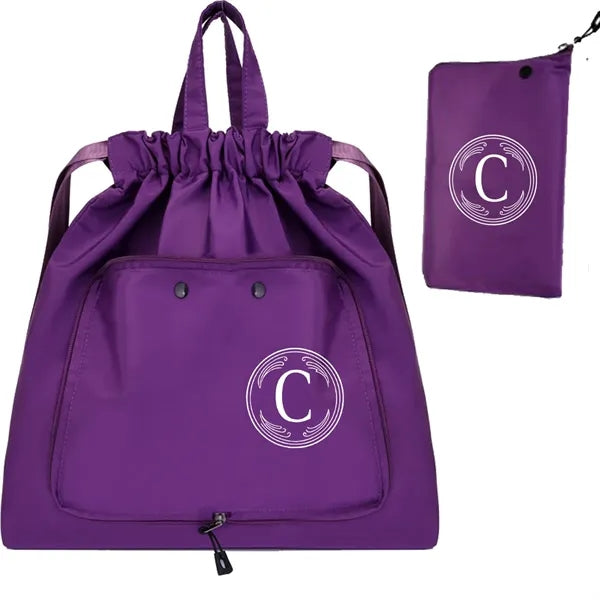 Foldable Drawstring Backpack
