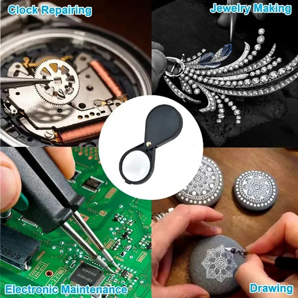 Foldable Pocket Magnifying Glass