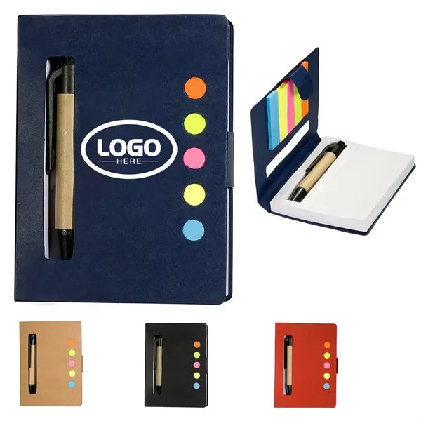 Eco Stowaway Sticky Jotter With Pen