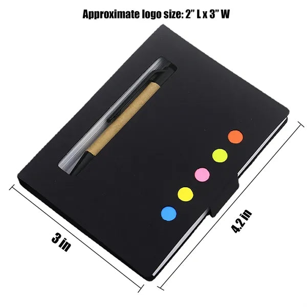 Eco Stowaway Sticky Jotter With Pen