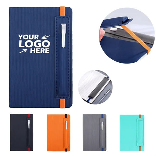 A5 PU Leather Journal With Pen Holder
