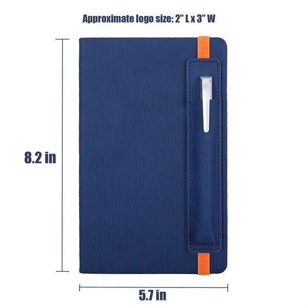 A5 PU Leather Journal With Pen Holder