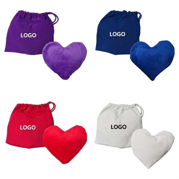 Heart Shape Microwave heating compress therapy plush toy pad