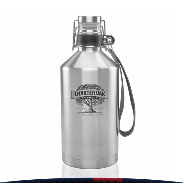 Grela Stainless Steel Beer Growlers - 64 OZ.