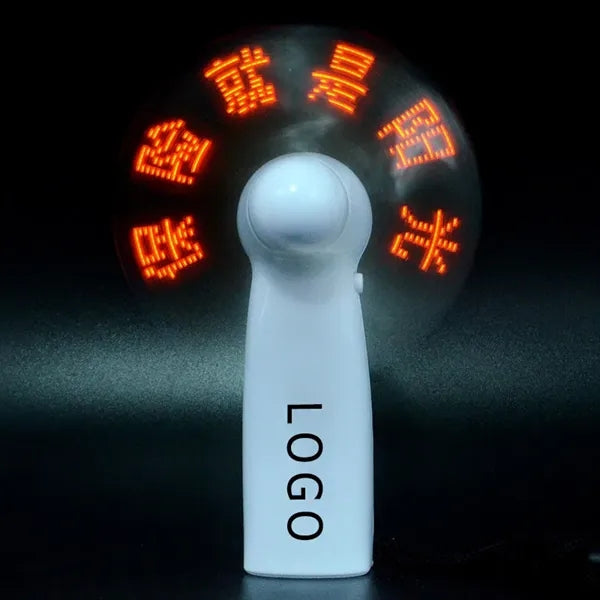 Handy LED Message Flashing Fan
