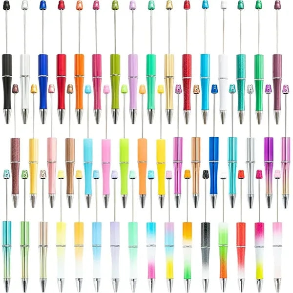 Plastic Beadable Ballpoint Pen With Your Custom Logo Or Text