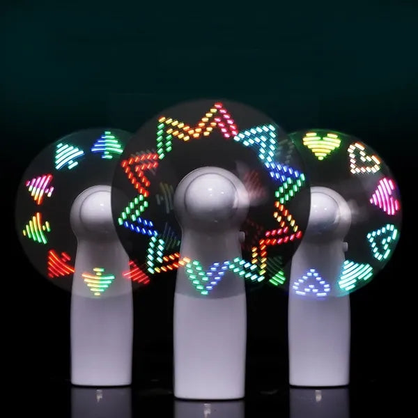 LED Pre Programmed Message Fan