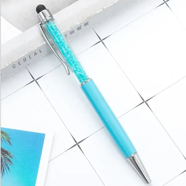 Twist Action Ballpoint Pen w/Crystals