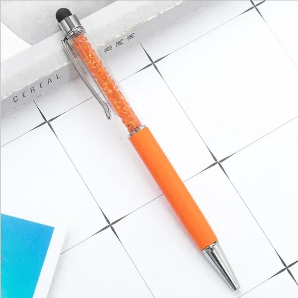 Twist Action Ballpoint Pen w/Crystals