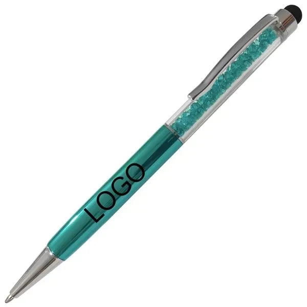 Twist Action Ballpoint Pen w/Crystals