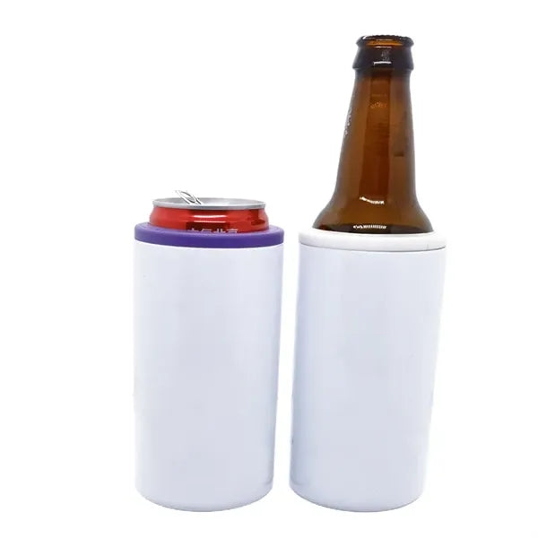 12 oz Sublimation Slim Skinny White Stainless Steel Can Cool