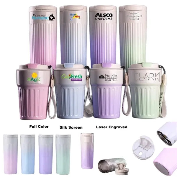 14/17 oz Stainless Steel Insulated Coffee Cup with Lid