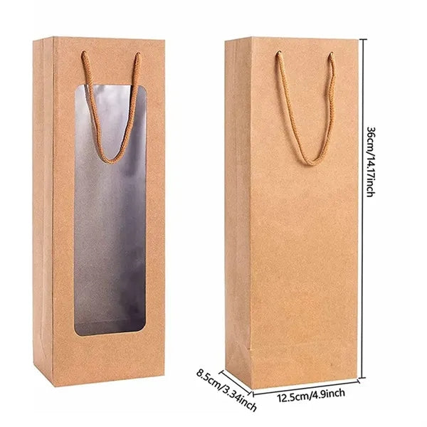 Wine Gift Bag with Window