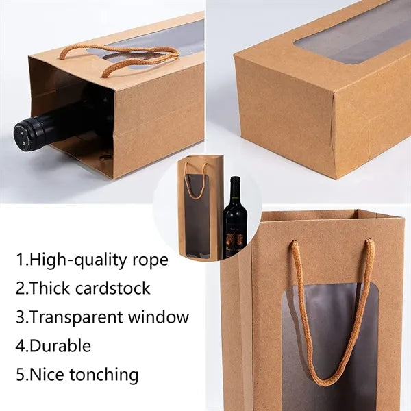 Wine Gift Bag with Window