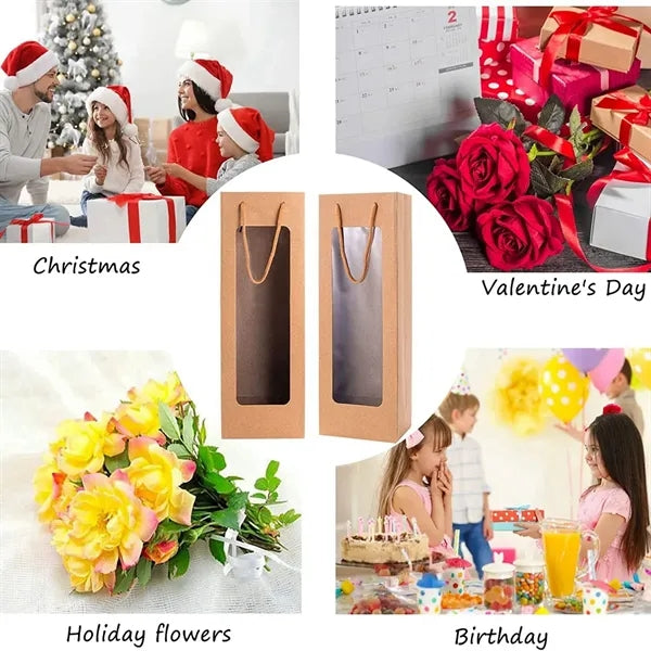 Wine Gift Bag with Window