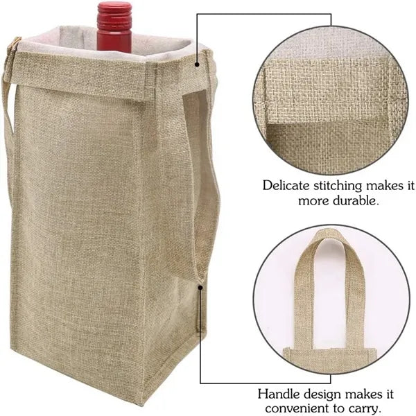 Jute Wine Bags