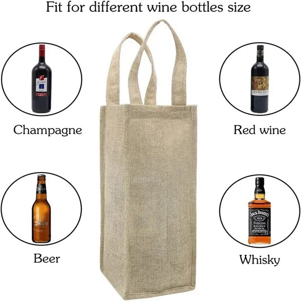 Jute Wine Bags