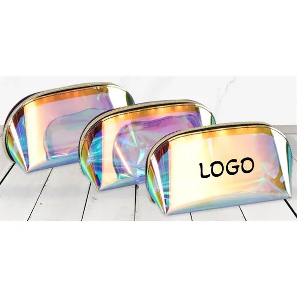 Holographic Clear Toiletry Cosmetic Bag