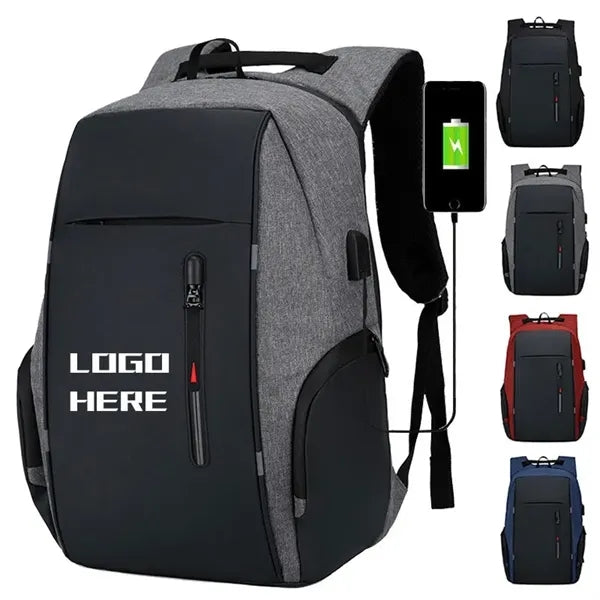 Waterproof Laptop Backpack with USB Charging Port
