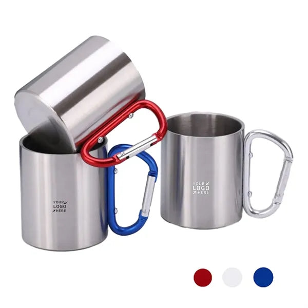 7.5oz Stainless Steel Carabiner Mug