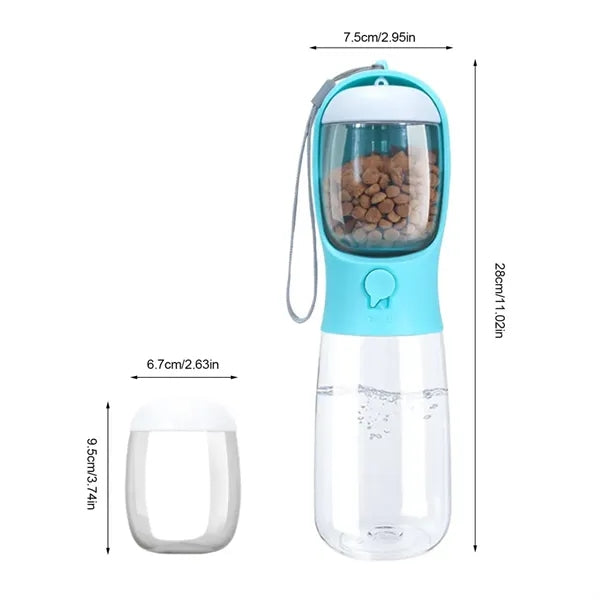 2 In 1 Portable Pet Water Bottle