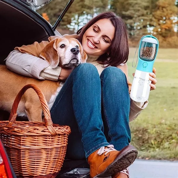 2 In 1 Portable Pet Water Bottle