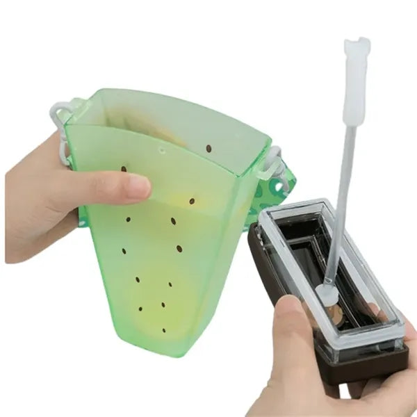 320 ML Popsicles Shape Fruit Print Water Bottle with Straw