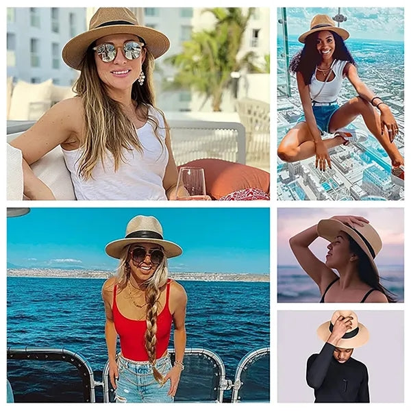 Wide Brim Straw Panama Hat