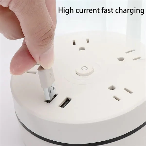 Retractable Portable Travel Power Strip