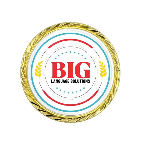 1.75" Speed Challenge Coin w/ Oblique Edge