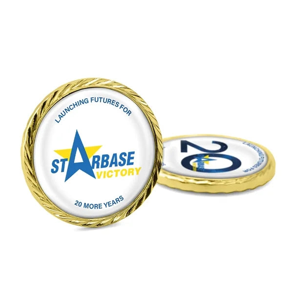 1.75" Speed Challenge Coin w/ Oblique Edge