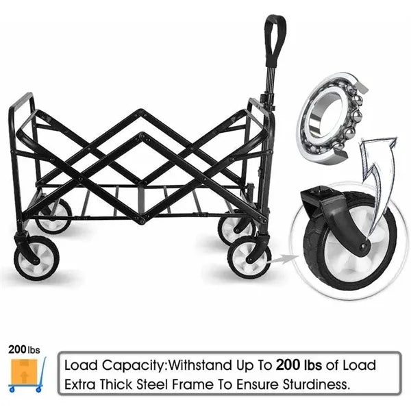 Outdoor Folding Utility Wagon Cart