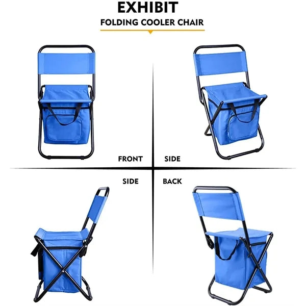Folding Fishing/Camping Chair with Cooler Bag