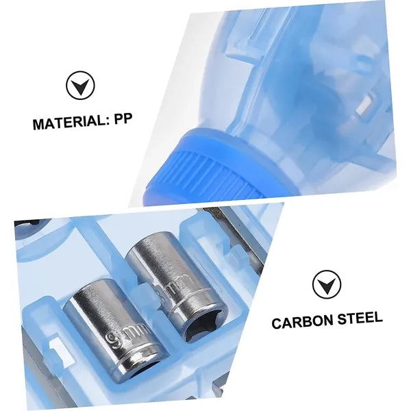 Beverage bottle shape gift tool set