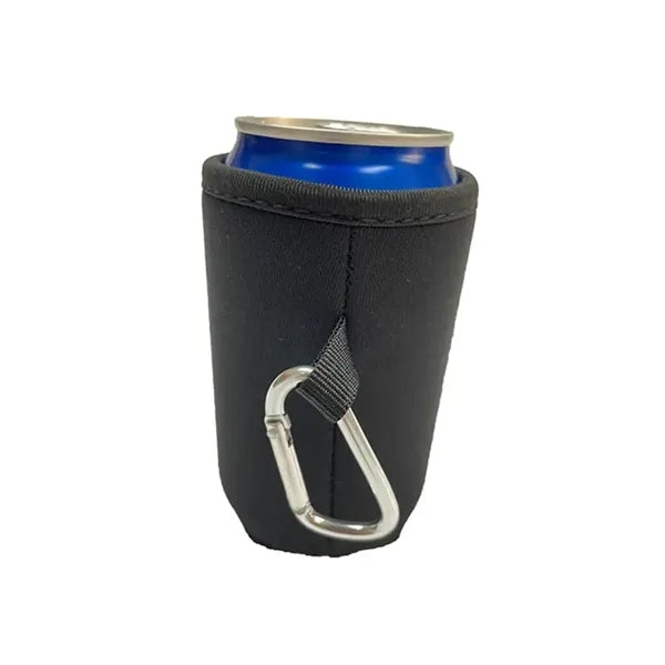 Collapsible Can Cooler with Carabiner
