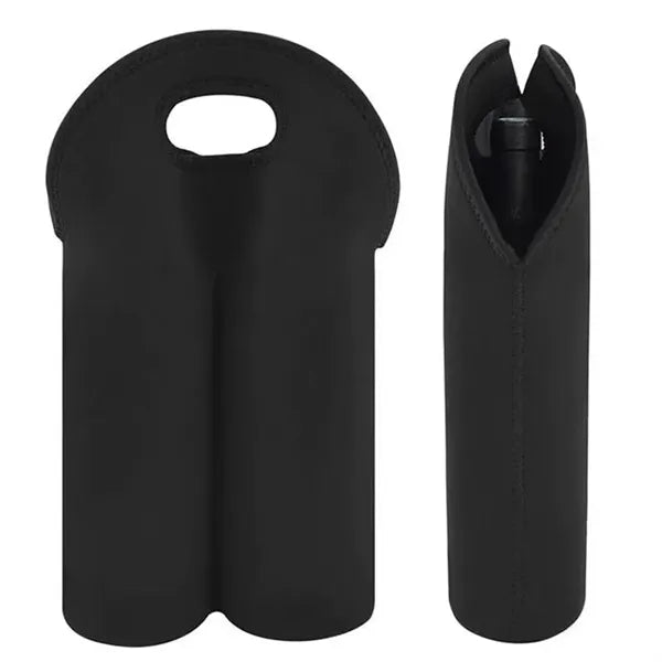 Two Bottle Insulated Neoprene Wine Holder