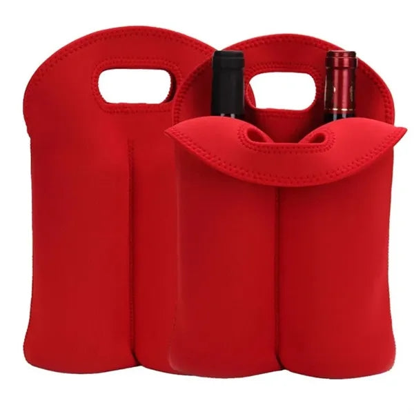 Two Bottle Insulated Neoprene Wine Holder
