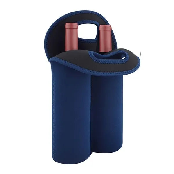 Two Bottle Insulated Neoprene Wine Holder