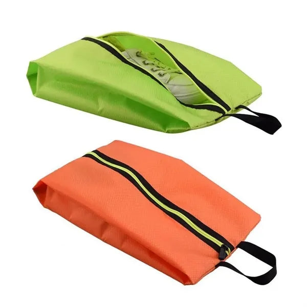 Waterproof Nylon Travel Shoe Bag w/Zipper