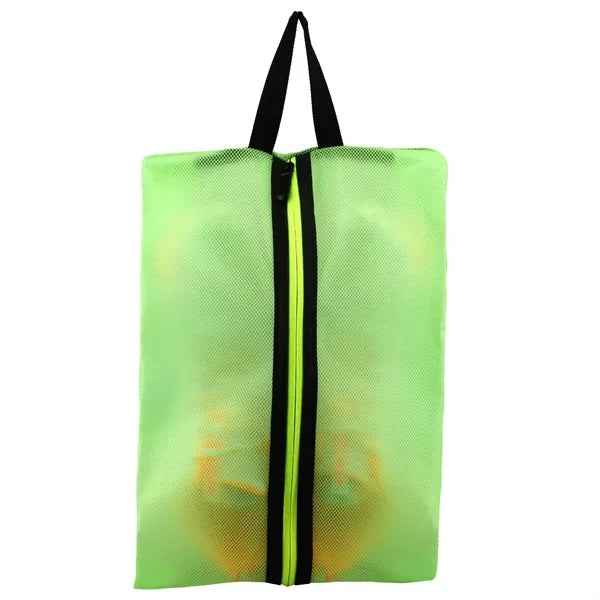 Waterproof Nylon Travel Shoe Bag w/Zipper