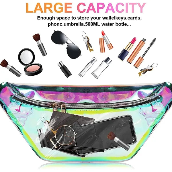 PVC Holographic Fanny Pack Stadium Approved