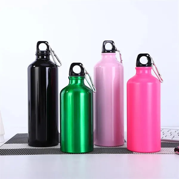 17/20/26/32 OZ Aluminum Sports Water Bottle w/ Carabiner